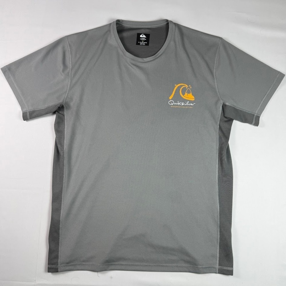Quiksilver Waterman Collection Grey UPF 50+ Performance T-Shirt Mens XL